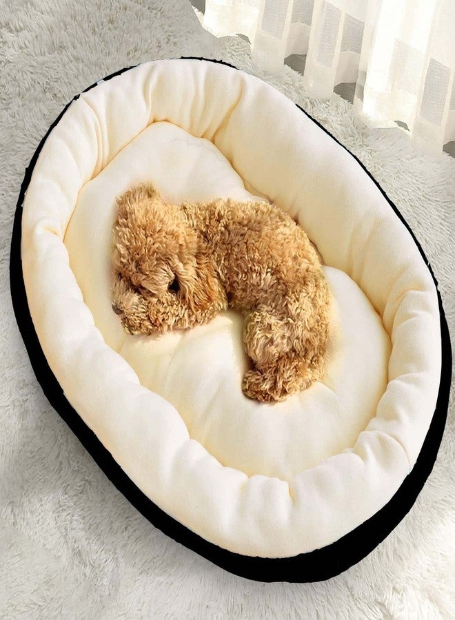 PAWSOME Dog Bed for Dogs & Cats, Durable Warm Dog Bed, Washable Sleeping Puppy Bed, Soft Calming Cat Beds for Indoor,Outdoor(Small Black) - Image 1